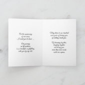 Carte Fête d'anniversaire de mariage de partenaire de vi (Intérieur)