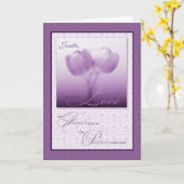 Carte Fête d'anniversaire de mariage de partenaire de vi (Fleur jaune)