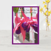 Carte Fête d'anniversaire de mariage personnalisée pour  (Fleur jaune)