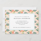 Carte Fête d'anniversaire de petite fille d'éléphant aqu (Dos)