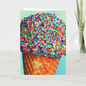 Carte Fête d'anniversaire de Shower de Fête de Ballons A (Dos)