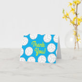 Carte Fête d'anniversaire de volley-ball (Fleur jaune)