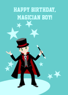 Cartes Magicien D Anniversaire Zazzle Be