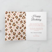 Carte Fête d'anniversaire des 12 ans de Wild Leopard (Intérieur)