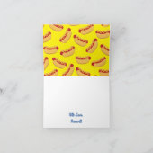 Carte Fête d'anniversaire des enfants avec hot-dogs et b (Intérieur)