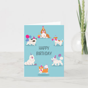 Carte Fête d'anniversaire drôle pour animal de compagnie