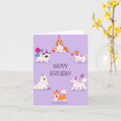 Carte Fête d'anniversaire drôle pour animal de compagnie (Fleur jaune)