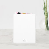 Carte Fête d'anniversaire du chat (Dos)