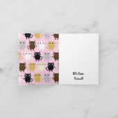 Carte Fête d'anniversaire du chat (Intérieur)