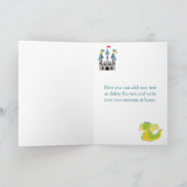 Carte Fête d'anniversaire du dragon et du château (Intérieur)