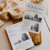 Carte Fête d'anniversaire du journal moderne