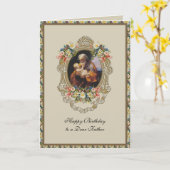 Carte Fête d'anniversaire du Père Joseph Papa Fleurs Pri (Fleur jaune)