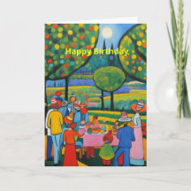 Fête d'anniversaire en plein air