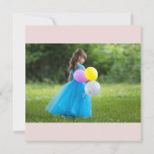 Carte Fête d'anniversaire enchantée de la princesse (Dos)