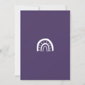 Carte FÊTE D'ANNIVERSAIRE Enfant Arc-en-ciel (Dos)