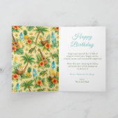 Carte Fête d'anniversaire Hula (Intérieur)