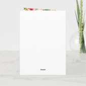 Carte Fête d'anniversaire Hula (Dos)