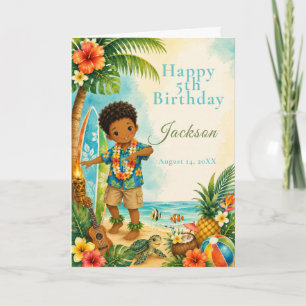 Carte Fête d'anniversaire Hula