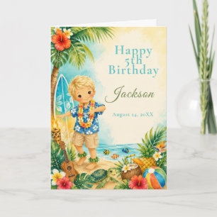 Carte Fête d'anniversaire Hula