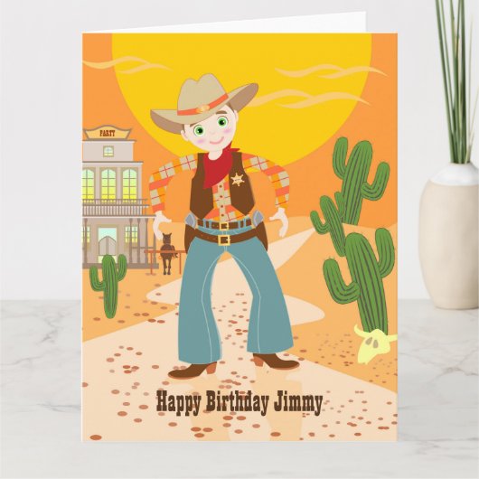 Carte Fête d'anniversaire pour enfant (Devant)