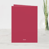 Carte Fête d'anniversaire rose de style passeport (Dos)