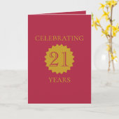 Carte Fête d'anniversaire rose de style passeport (Fleur jaune)