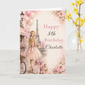Carte Fête d'anniversaire Rose Paris (Fleur jaune)