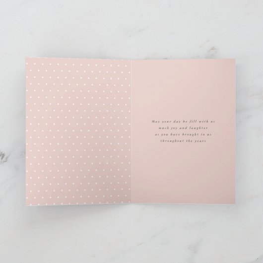 Carte Fête d'anniversaire rustique (Intérieur)