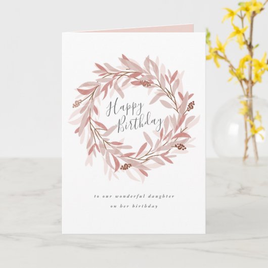 Carte Fête d'anniversaire rustique (Fleur jaune)