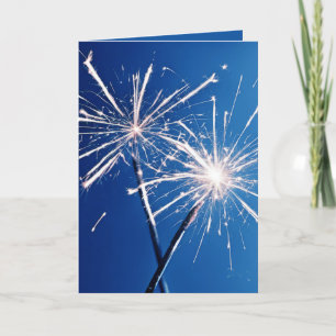 Carte Fête d'anniversaire Sparklers