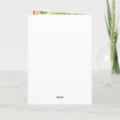 Carte Fête d'anniversaire tropicale (Dos)