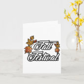 Carte Fête D'Automne Nuances D'Automne (Fleur jaune)