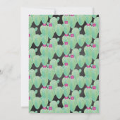 Carte Fête de Bébé avec Motif de Cactus Rose (Dos)