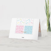 Carte Fête de bébé enchantée (Dos)