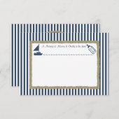 Carte Fête de bébé : Message dans une bouteille pour voi (Devant / Derrière)