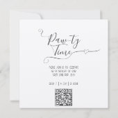 Carte Fête de chien ou de pawty (Dos)