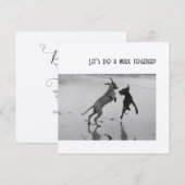 Carte Fête de chien ou Patte de fête (Devant / Derrière)