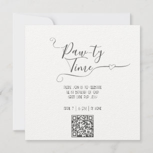 Carte Fête de chien ou Patte de fête