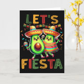 Carte Fête de Cinco De Mayo Fiesta mexicaine (Fleur jaune)
