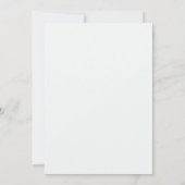 Carte Fête de douche de couple aquarelle de forêt rustiq (Dos)