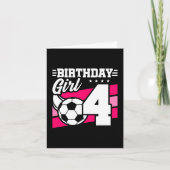 Carte Fête de Football 4 Ans Fille 4 Ans (Devant)