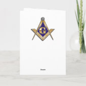 Carte Fête de Freemason (Dos)