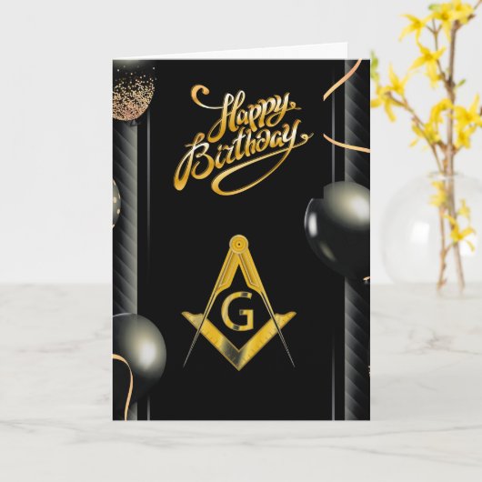 Carte Fête de Freemason (Fleur jaune)