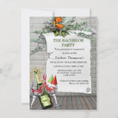 Carte Fête de garçon avec fleur de Strelitzia (Devant)