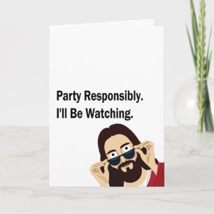 Carte Fête de Jésus en regardant Responsablement Je sera
