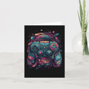 Carte Fête de jeu Joueur de jeu Nerd Abstrait Graphiques