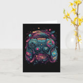 Carte Fête de jeu Joueur de jeu Nerd Abstrait Graphiques (Fleur jaune)