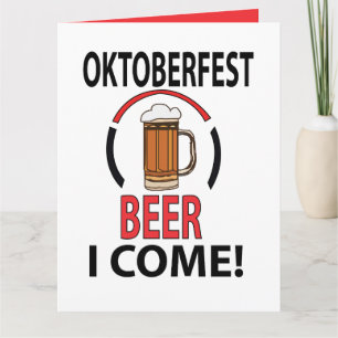 Carte Fête de la Bière d'Oktoberfest Drôle