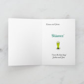 Carte Fête de la bière verte St. Patrick (Intérieur)