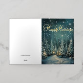 Carte Fête de la forêt d'hiver (Mise à l'extérieur)